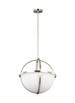 Alturas contemporary 3-light LED indoor dimmable ceiling pendant hanging chandelier pendant light in (38|6624603EN3-962)