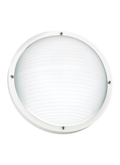 Bayside traditional 1-light LED outdoor exterior wall or ceiling mount in white finish with frosted (38|83057EN3-15)