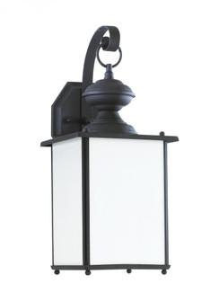 Jamestowne transitional 1-light LED outdoor exterior Dark Sky compliant wall lantern sconce in black (38|84158DEN3-12)