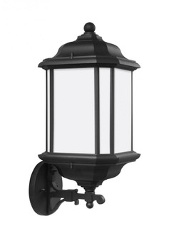 Kent traditional 1-light LED outdoor exterior large uplight wall lantern sconce in black finish with (38|84532EN3-12)