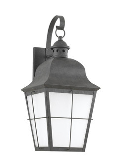 Chatham traditional 1-light LED large outdoor exterior wall lantern sconce in oxidized bronze finish (38|89273EN3-46)