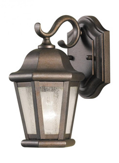 Martinsville traditional 1-light outdoor exterior small wall lantern sconce in corinthian bronze fin (38|OL5900CB)