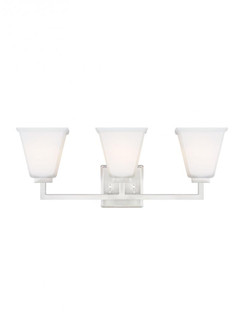Ellis Harper classic 3-light indoor dimmable bath vanity wall sconce in brushed nickel silver finish (38|4413703-962)