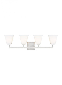 Ellis Harper classic 4-light indoor dimmable bath vanity wall sconce in brushed nickel silver finish (38|4413704-962)