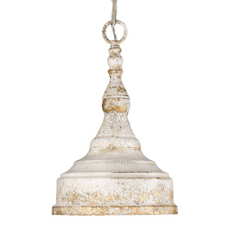 Golden Lighting Keating 1-light Pendant in Antique Ivory and Antique Ivory shade (36|0806-S AI)