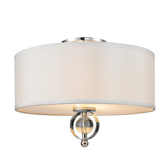 Cerchi Flush Mount in Chrome with Opal Satin Shade (36|1030-FM CH)