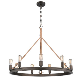 Wry Lighting Chatham 9-light Chandelier in Gunmetal Bronze (36|1048-9 GMT)