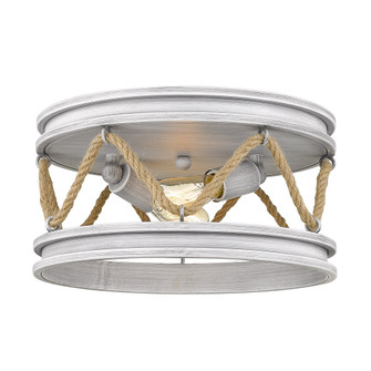 Wry Lighting Chatham 2-light Flush Mount in Gray Driftwood (36|1048-FM GDW)