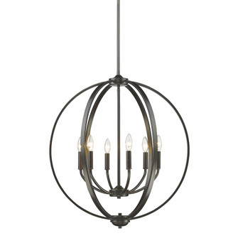 Golden Lighting Colson 6-light Chandelier in Etruscan Bronze (36|3167-6 EB)