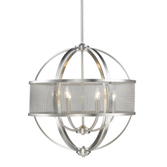 Golden Lighting Colson 6-light Chandelier in Pewter and Pewter shade (36|3167-6 PW-PW)