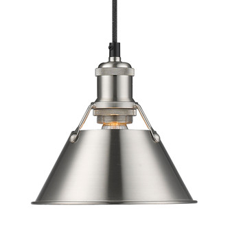 Yep by Golden Lighting Orwell 1-light 8in Pendant in Pewter (36|3306-S PW-PW)
