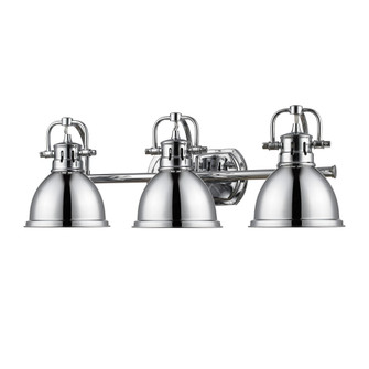 Yep by Golden Lighting Duncan 3-light Vanity in Chrome (36|3602-BA3 CH-CH)