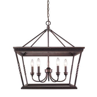 Davenport 5 Light Chandelier in Etruscan Bronze (36|4214-5 EB)