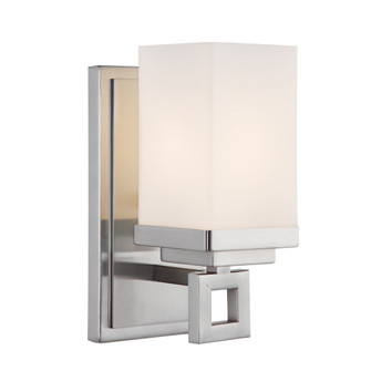 Nelio 1 Light Bath Vanity in Pewter with Cased Opal Glass (36|4444-BA1 PW)