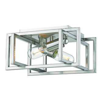 Golden Lighting Tribeca 2-light Flush Mount in Pewter (36|6070-FM PW-PW)