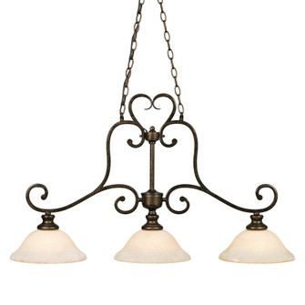 Wry Lighting Heartwood 3-light Pendant in Burnt Sienna (36|8063-10 BUS)