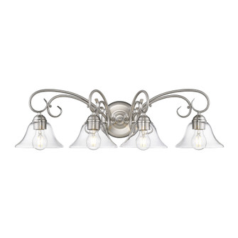 Wry Lighting Homestead 4-light Vanity in Pewter (36|8606-BA4 PW-CLR)