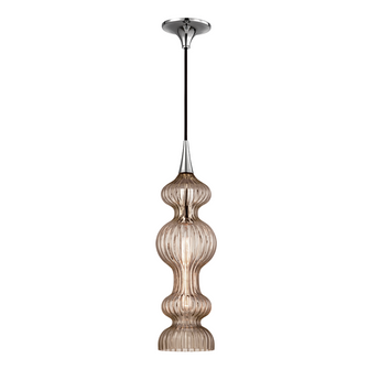 1 LIGHT PENDANT WITH BRONZE GLASS (57|1600-PN-BZ)