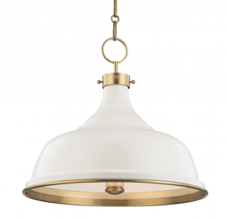 Painted No. 1 Pendant (57|MDS300-AGB/OW)