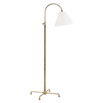 1 LIGHT FLOOR LAMP W/ RATTAN ACCENT (57|MDSL503-AGB)