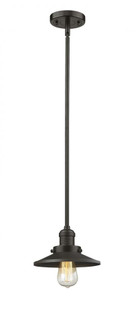 Railroad - 1 Light - 8 inch - Oil Rubbed Bronze - Stem Hung - Mini Pendant (3442|201S-OB-M5)