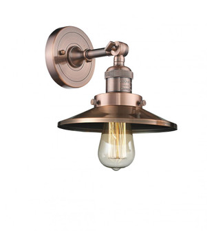 Railroad - 1 Light - 8 inch - Antique Copper - Adjustable Sconce (3442|203-AC-M3)