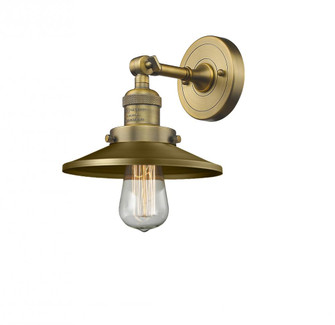 Railroad - 1 Light - 8 inch - Brushed Brass - Adjustable Sconce (3442|203-BB-M4)