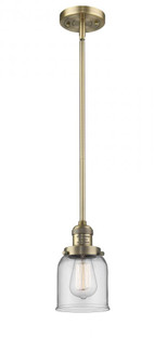 Bell - 1 Light - 5 inch - Brushed Brass - Stem Hung - Mini Pendant (3442|201S-BB-G52)