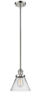 Cone - 1 Light - 8 inch - Polished Nickel - Stem Hung - Mini Pendant (3442|201S-PN-G42)