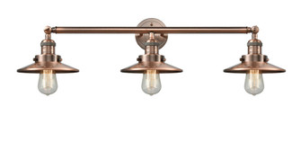 Railroad - 3 Light - 32 inch - Antique Copper - Bath Vanity Light (3442|205-AC-M3)