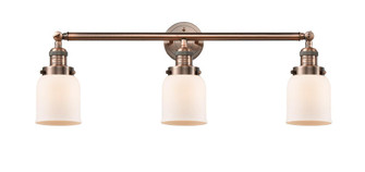 Bell - 3 Light - 30 inch - Antique Copper - Bath Vanity Light (3442|205-AC-G51)