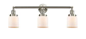 Bell - 3 Light - 30 inch - Brushed Satin Nickel - Bath Vanity Light (3442|205-SN-G51)