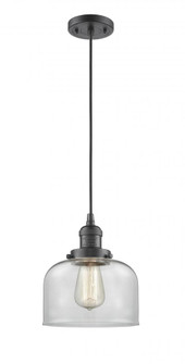 Bell - 1 Light - 8 inch - Oil Rubbed Bronze - Cord hung - Mini Pendant (3442|201C-OB-G72)