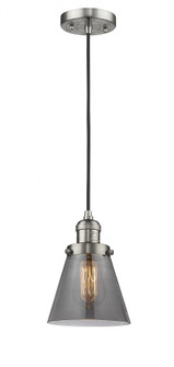 Cone - 1 Light - 6 inch - Brushed Satin Nickel - Cord hung - Mini Pendant (3442|201C-SN-G63)
