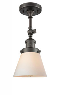 Cone - 1 Light - 6 inch - Oil Rubbed Bronze - Adjustable Semi-Flush Mount (3442|201F-OB-G61)