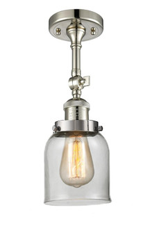 Bell - 1 Light - 5 inch - Polished Nickel - Adjustable Semi-Flush Mount (3442|201F-PN-G52)
