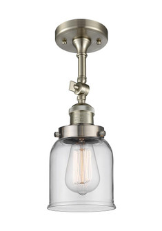 Bell - 1 Light - 5 inch - Brushed Satin Nickel - Adjustable Semi-Flush Mount (3442|201F-SN-G52)