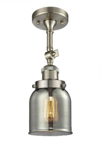 Bell - 1 Light - 5 inch - Brushed Satin Nickel - Adjustable Semi-Flush Mount (3442|201F-SN-G53)