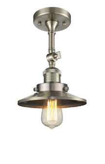 Railroad - 1 Light - 8 inch - Brushed Satin Nickel - Adjustable Semi-Flush Mount (3442|201F-SN-M2)
