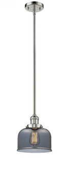 Bell - 1 Light - 8 inch - Polished Nickel - Stem Hung - Mini Pendant (3442|201S-PN-G73)