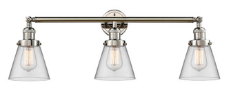 Cone - 3 Light - 30 inch - Polished Nickel - Bath Vanity Light (3442|205-PN-G62)