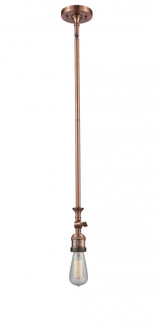 Bare Bulb - 1 Light - 3 inch - Antique Copper - Stem Hung - Adjustable Mini Pendant (3442|206-AC)