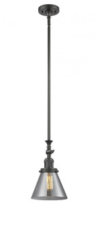 Cone - 1 Light - 8 inch - Oil Rubbed Bronze - Stem Hung - Adjustable Mini Pendant (3442|206-OB-G43)