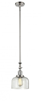 Bell - 1 Light - 8 inch - Polished Nickel - Stem Hung - Adjustable Mini Pendant (3442|206-PN-G72)