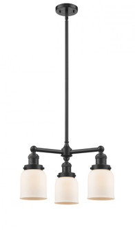 Bell - 3 Light - 19 inch - Oil Rubbed Bronze - Stem Hung - Chandelier (3442|207-OB-G51)