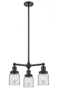 Bell - 3 Light - 19 inch - Oil Rubbed Bronze - Stem Hung - Chandelier (3442|207-OB-G52)