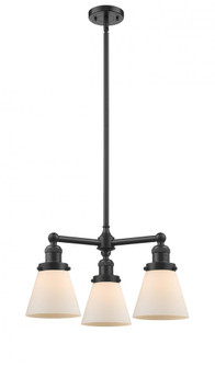 Cone - 3 Light - 19 inch - Oil Rubbed Bronze - Stem Hung - Chandelier (3442|207-OB-G61)