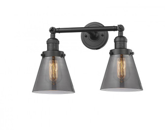 Cone - 2 Light - 16 inch - Oil Rubbed Bronze - Adjustable Bath Vanity Light (3442|208-OB-G63)