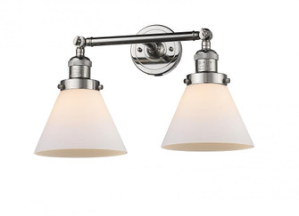 Cone - 2 Light - 18 inch - Polished Nickel - Adjustable Bath Vanity Light (3442|208-PN-G41)