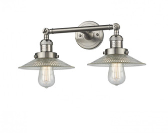Halophane - 2 Light - 18 inch - Brushed Satin Nickel - Adjustable Bath Vanity Light (3442|208-SN-G2)